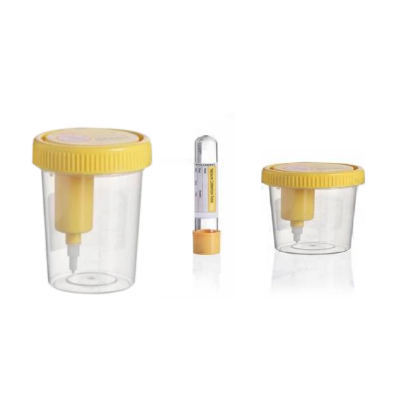 Frasco de orina con adaptador integrado