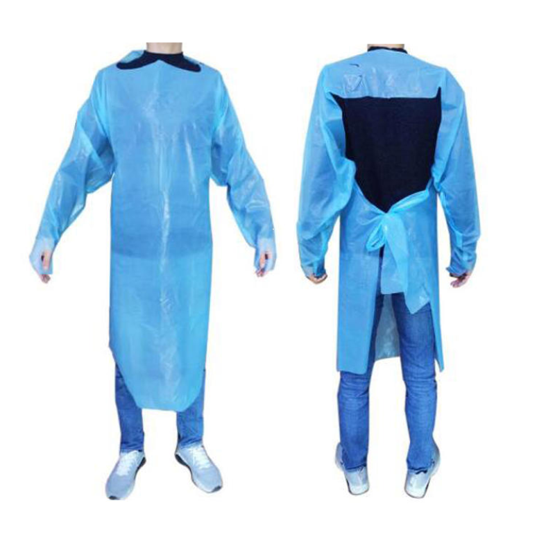 Pechera plástica manga larga con ojal